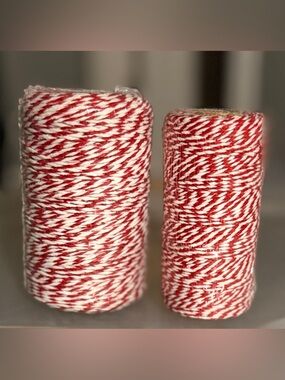 💜 Red & White Twine